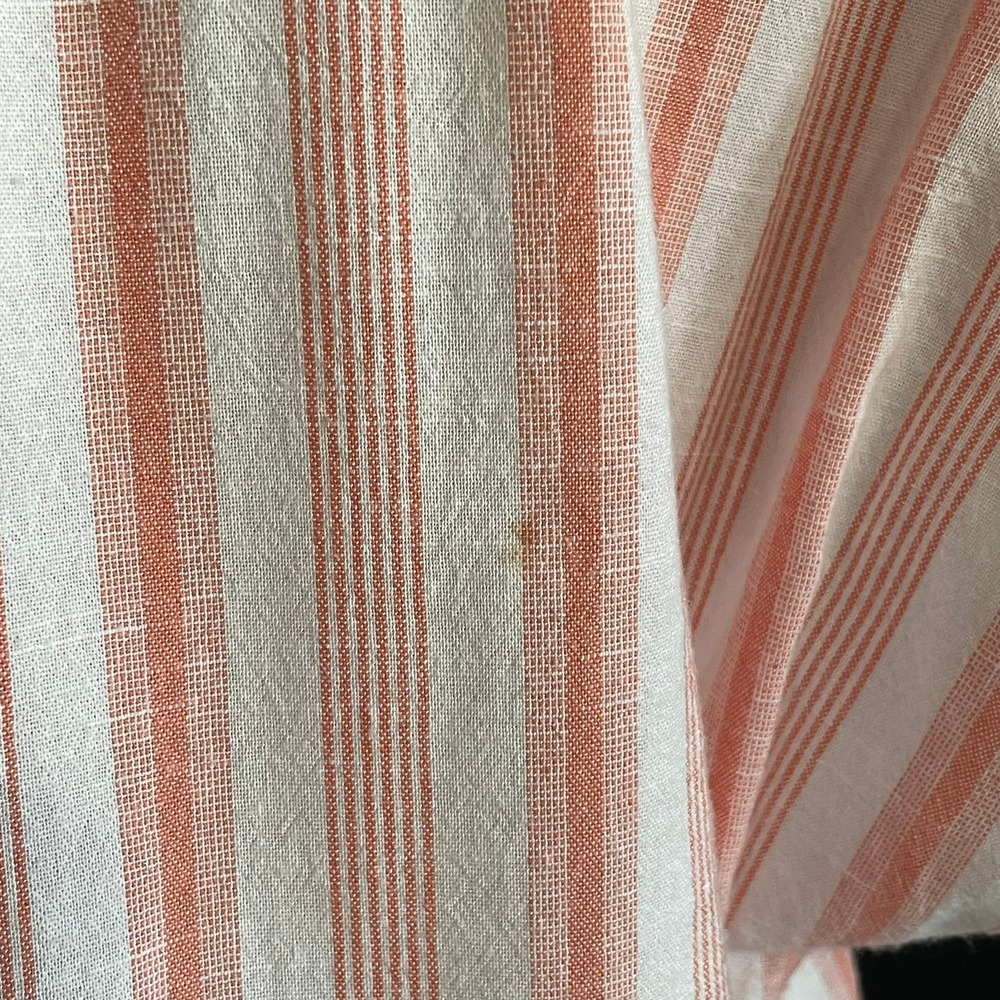 Croft & Barrow Maxi Dress Womens XXL Pink White Good Striped V-Neck Cotton Blend - Picture 4 of 5